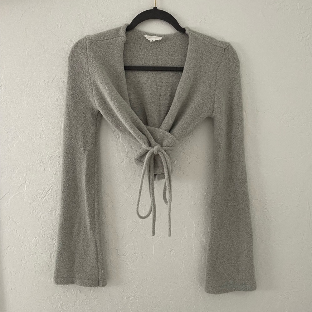 A Loves A Surplice Wrap Sweater